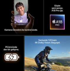 APPLE iPhone 16 Pro 512GB Beyaz Titanium Cep Telefonu MYNN3TU/A (Apple TÜRKİYE Garantili)