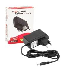 8113 POWERMASTER PM-8113 12 Volt 1 Amper 3.5*1.35 Uç İnce Uçlu Priz Tipi Adaptör - 2