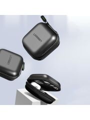 UGREEN 40816 LP128 Darbeye ve Suya Dayanıklı Kablo Düzenleyici Kulaklık Taşıma Çantası Siyah