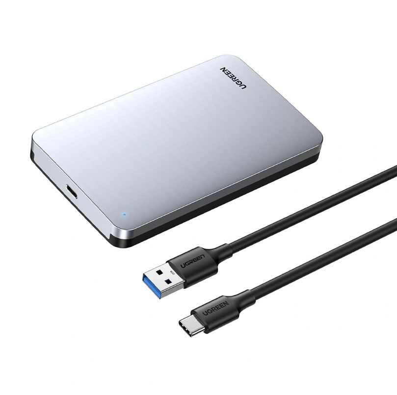 UGREEN 70498 CM300 USB-A 3.1 6GB/s Dayanıklı ve Kompakt 2.5'' SATA SSD Harddisk Sabit Disk Muhafazası