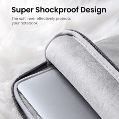 UGREEN 20448 LP437 Çizilmeye Dayanıklı ve Su Geçirmez Kumaş 13''-13.9'' Notebook Çantası Gri