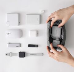 UGREEN 80359 LP285 Elektronik Aksesuar Düzenleyici Saklama Çantası Beyefendi Grisi