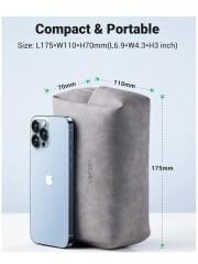 UGREEN 70200 LP285 Elektronik Aksesuar Düzenleyici Saklama Çantası Kumaş Grisi - 2