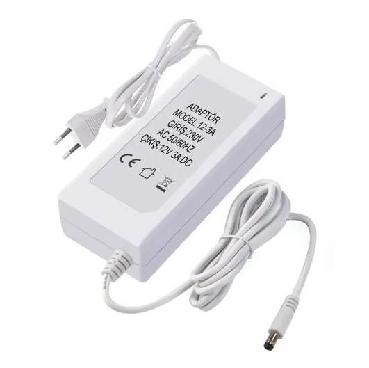 19611 WATTBOX 12 Volt 7 Amper 5.5*2.5 Uçlu Plastik Kasa Masaüstü Adaptör