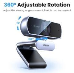 UGREEN 15728 CM678 1080p HD Mikrofonlu USB Webcam Kamera - 2