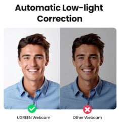UGREEN 15728 CM678 1080p HD Mikrofonlu USB Webcam Kamera