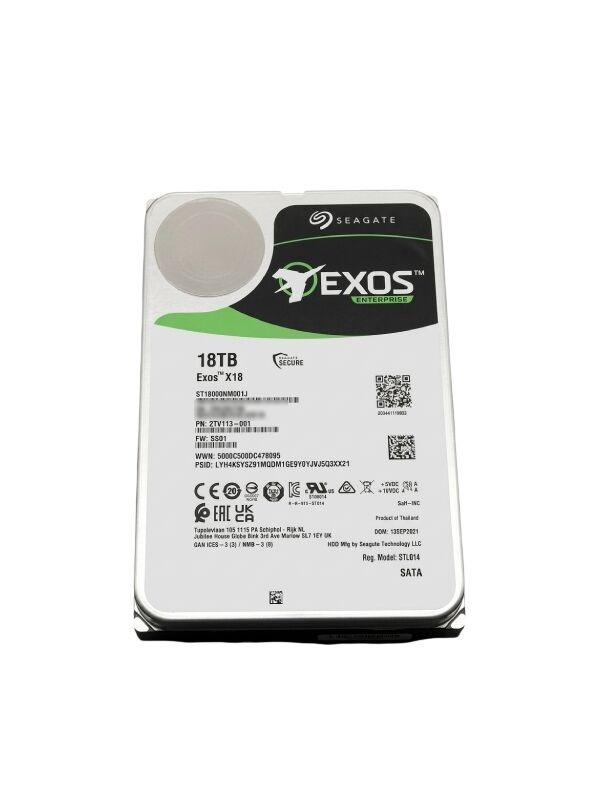 SEAGATE Exos EnterPrise X18 18TB 7200rpm 256MB Sata3 3.5'' Harddisk (ST18000NM001J)