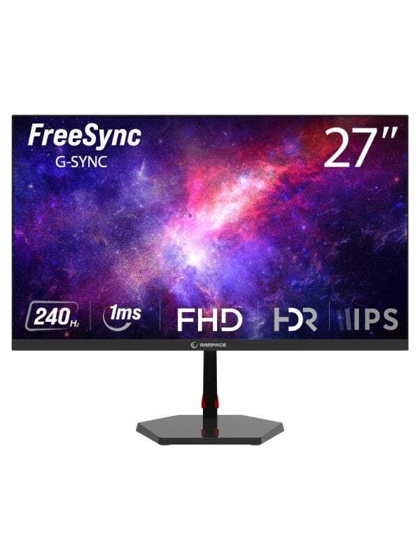 RAMPAGE Raven RV27R240F 27'' 240Hz 1ms Fast IPS FHD Freesync/G-Sync Flat Oyuncu Monitörü