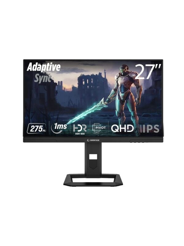 RAMPAGE Slice SL27F275Q 27'' 275Hz 1ms Fast IPS QHD HDR400 Pivot Flat Oyuncu Monitörü