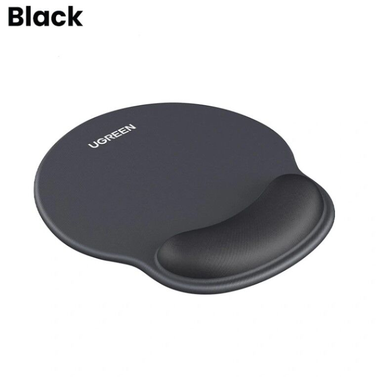 UGREEN 25245 LP668 220x245mm Ergonomik Bilek Desteği Dayanağı Pedi Kaymaz Gece Siyahı