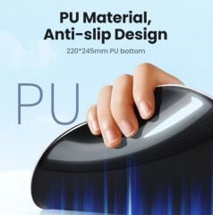 UGREEN 25245 LP668 220x245mm Ergonomik Bilek Desteği Dayanağı Pedi Kaymaz Gece Siyahı