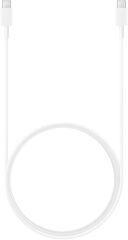 SAMSUNG 15W PD Type-C to Type-C 3A Kablo Hızlı Şarj Kablosu Beyaz 1metre EP-T1510XWEGWW