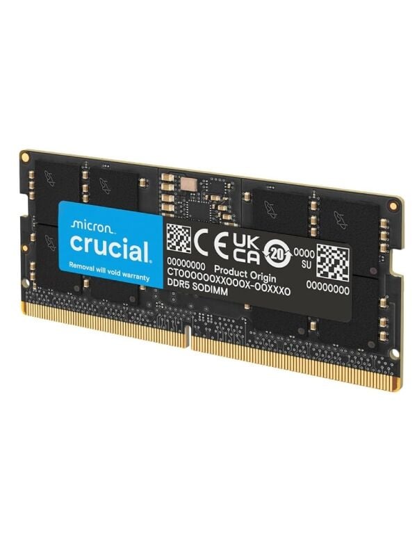 CRUCIAL 32GB DDR5 5600MHz CL46 1.1V SODIMM Notebook Ram CT32G56C46S5.M16B2