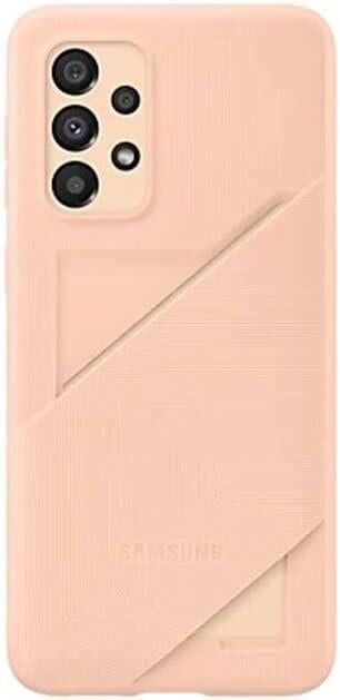 SAMSUNG Galaxy A33 5G Şeftali Rengi Kart Yuvalı Kılıf Samsung EF-OA336TPEGWW