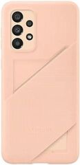 SAMSUNG Galaxy A33 5G Şeftali Rengi Kart Yuvalı Kılıf Samsung EF-OA336TPEGWW