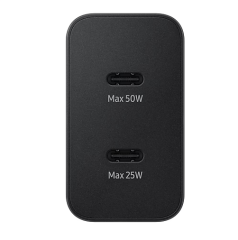 SAMSUNG 50W PD 25W PD USB-C İkili Güç Adaptörü 5A Kablo Hızlı Şarj Aleti Siyah 1.8metre EP-T5020XBEGW - 2