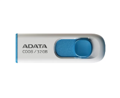 ADATA C008 32GB USB 2.0 USB Bellek Beyaz Mavi AC008-32G-RWE