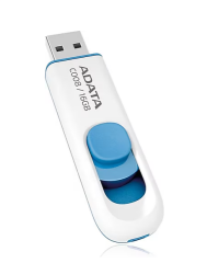 ADATA C008 16GB USB 2.0 USB Bellek Beyaz Mavi AC008-16G-RWE