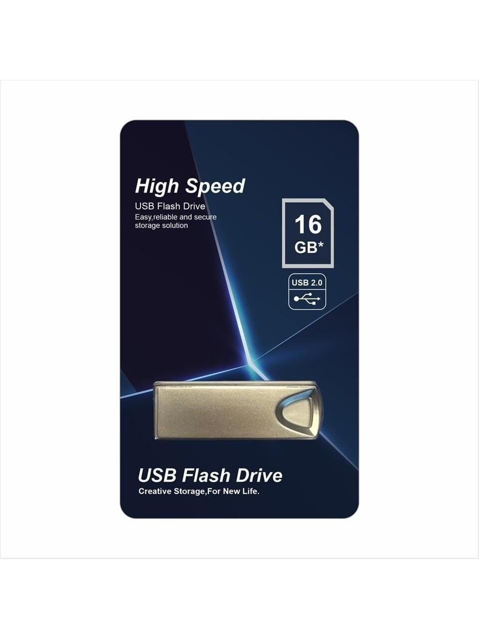 ELBA 16GB USB 2.0 USB Bellek Plastik Beyaz Mavi USB 2.0 16GB