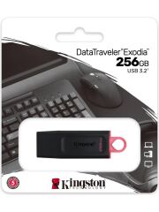 KİNGSTON 256GB Exodia USB 3.2 USB Bellek Siyah/Pembe (DTX/256GB) - 2