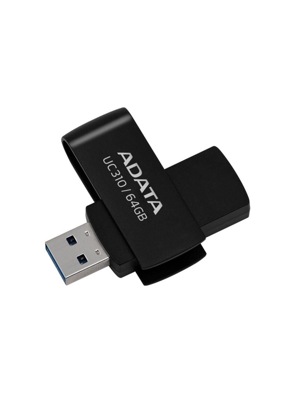 ADATA UC310 64GB USB 3.2 USB Bellek Siyah UC310-64G-RBK
