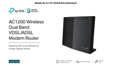 (2.EL) TP-LİNK VC220-G3U 1200Mbps 5GHz/2.4GHz Kablosuz 11AC Vdsl2/Adsl2 Kablosuz Modem