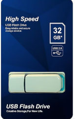 ELBA 32GB USB 2.0 USB Bellek Plastik Beyaz Mavi USB 2.0 32GB