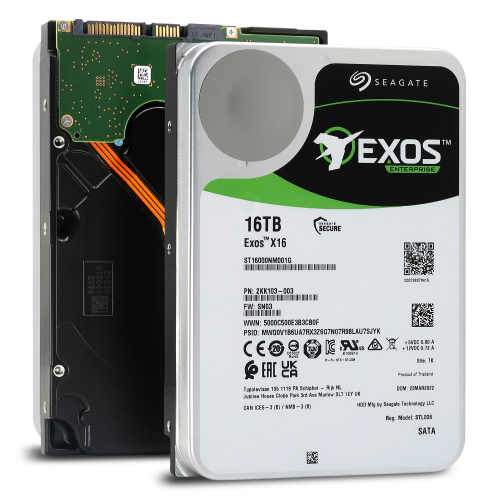 SEAGATE Exos EnterPrise X16 16TB 7200rpm 256MB Sata3 3.5'' Harddisk (ST16000NM001G)