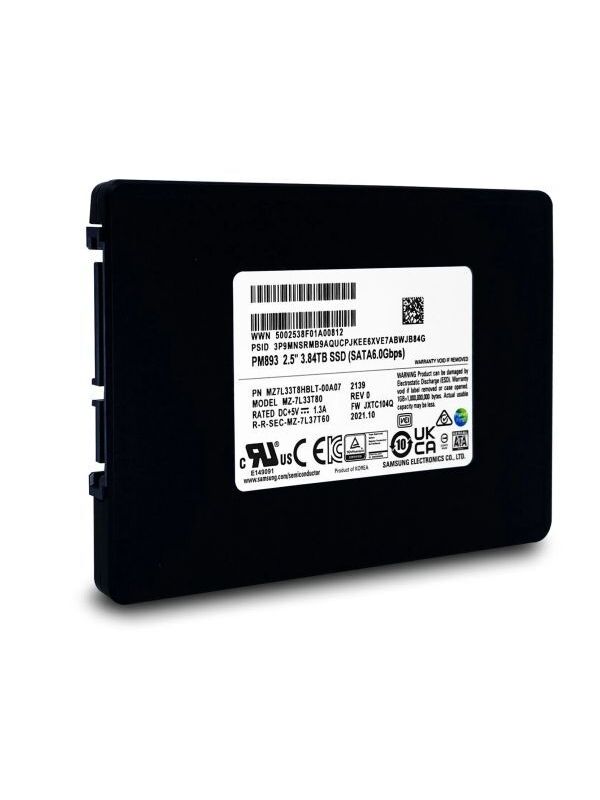 SAMSUNG PM893 3.84TB Sata6 2.5'' Server Sunucu SSD MZ-7L33T80 MZ7L33T8HBLT-00A07