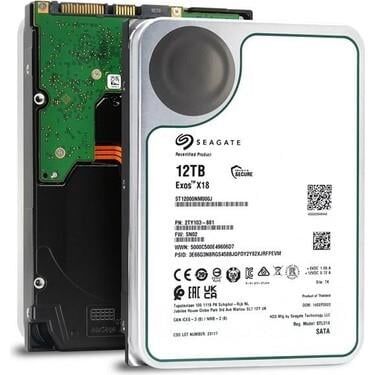 SEAGATE Exos™ EnterPrise X18 12TB 7200rpm 256MB Sata3 NAS 3.5'' Harddisk (ST12000NM000J)